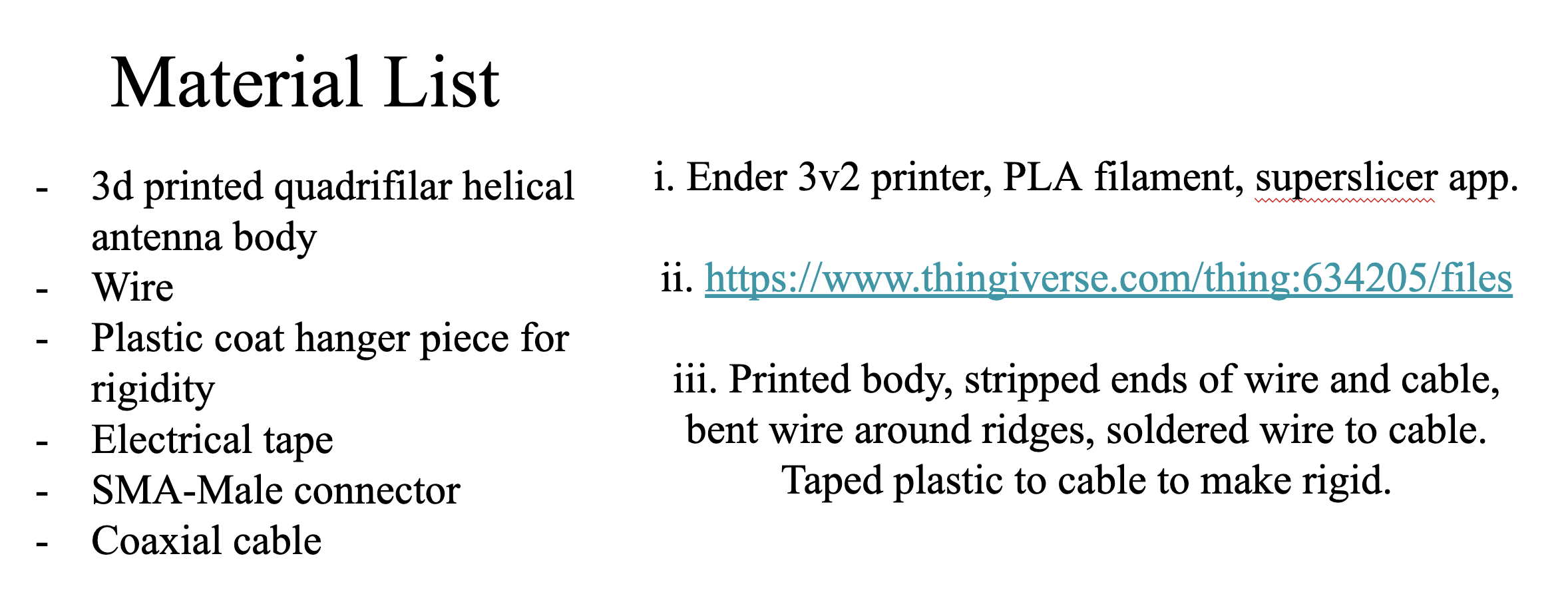 Antenna Parts